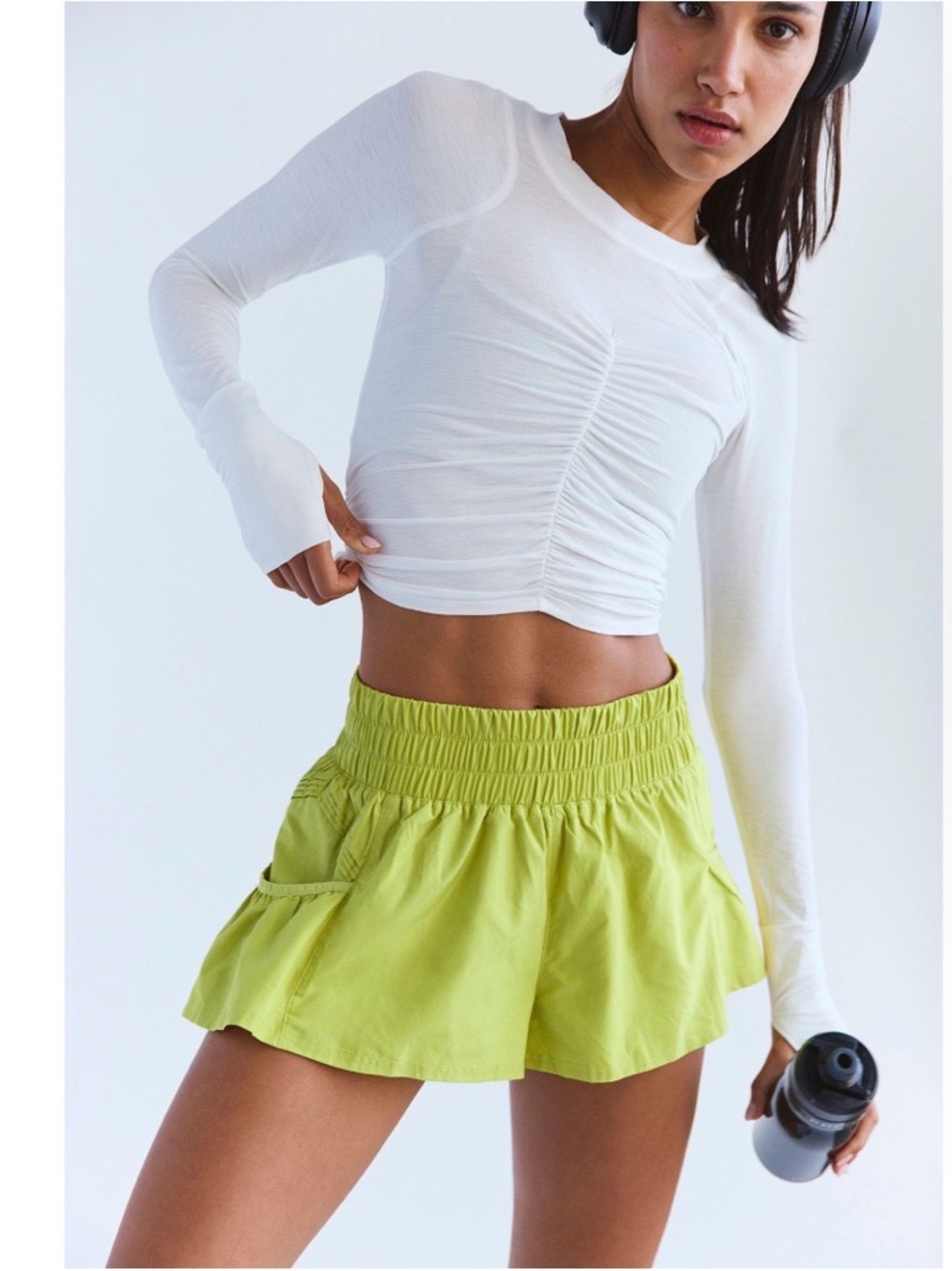 NWT Free People FP Movement get your flirt on skirt Honeydew